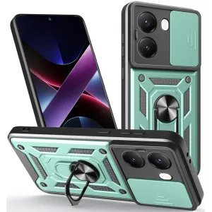 Coque arrière Phonesta CamShield pour Xiaomi Poco X7 Pro - Vert