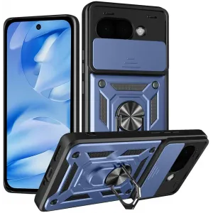 Coque arrière Phonesta CamShield pour Google Pixel 9a - Bleu