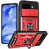 Coque arrière Phonesta CamShield pour Google Pixel 9a - Rouge