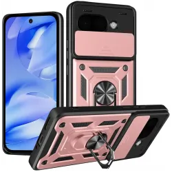 Coque arrière Phonesta CamShield pour Google Pixel 9a - Or rose