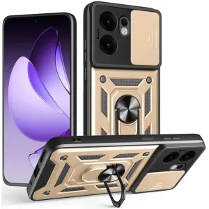 Coque arrière Phonesta CamShield pour Oppo Reno13 F 4G/5G / Reno13 FS 5G - Or