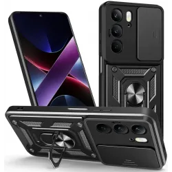 Coque arrière Phonesta CamShield pour Realme 14x / C75 - Noir