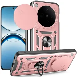 Coque arrière Phonesta CamShield pour Oppo Find X8 Pro - Or rose