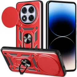 Coque arrière Phonesta CamShield pour Xiaomi Redmi Note 14 Pro Plus - Rouge