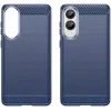 Coque arrière en silicone Phonesta Carbon pour Samsung Galaxy S25 Edge - Bleu 2