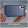 Coque arrière en silicone Phonesta Carbon pour Samsung Galaxy S25 Edge - Bleu 6