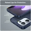 Coque arrière en silicone Phonesta Carbon pour Oppo Reno13 - Bleu 6