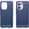 Coque arrière en silicone Phonesta Carbon pour Oppo Reno13 F 4G/5G / Reno13 FS 5G - Bleu 2