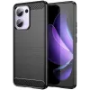 Coque arrière en silicone Phonesta Carbon pour Oppo Reno13 F 4G/5G / Reno13 FS 5G - Noir