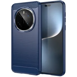 Coque arrière en silicone Phonesta Carbon pour HONOR Magic7 Pro - Bleu