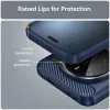 Coque arrière en silicone Phonesta Carbon pour HONOR Magic7 Pro - Bleu 5