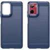 Coque arrière en silicone Phonesta Carbon pour Motorola Moto G05 / Moto E15 - Bleu 2
