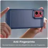 Coque arrière en silicone Phonesta Carbon pour Motorola Moto G05 / Moto E15 - Bleu 5