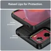 Coque arrière en silicone Phonesta Carbon pour Motorola Moto G05 / Moto E15 - Noir 6