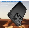 Coque arrière en silicone Phonesta Carbon pour Motorola Moto G17/G17 Power/G15/G15 Power - Noir 7