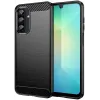 Coque arrière en silicone Phonesta Carbon pour Samsung Galaxy A26 - Noir 0
