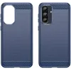 Coque arrière en silicone Phonesta Carbon pour Samsung Galaxy A36/A56 - Bleu 7