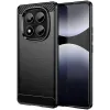 Coque arrière en silicone Phonesta Carbon pour Xiaomi Redmi Note 14 Pro 4G - Noir