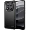 Coque arrière en silicone Phonesta Carbon pour Xiaomi Redmi Note 14 Pro 5G / Xiaomi Poco X7 - Noir