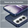 Coque arrière en silicone Phonesta Carbon pour Oppo Reno12 Pro - Bleu 6