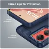 Coque arrière en silicone Phonesta Carbon pour Motorola Moto G35 - Bleu 6
