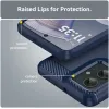 Coque arrière en silicone Phonesta Carbon pour Motorola Moto G55 - Bleu 6