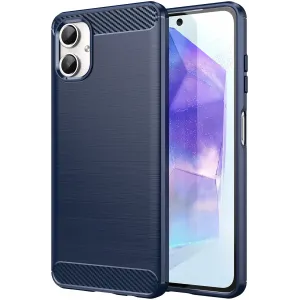 Coque arrière en silicone Phonesta Carbon pour Samsung Galaxy A06 4G - Bleu