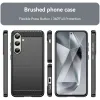 Coque arrière en silicone Phonesta Carbon pour Samsung Galaxy S24 FE - Noir 2