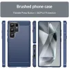 Coque arrière en silicone Phonesta Carbon pour Samsung Galaxy S25 Ultra - Bleu 2