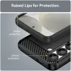 Coque arrière en silicone Phonesta Carbon pour Samsung Galaxy S25/S24 - Noir 6