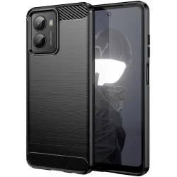Coque arrière en silicone Phonesta Carbon pour HMD Fusion/Fusion X1 - Noir