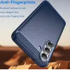 Coque arrière en silicone Phonesta Carbon pour Samsung Galaxy S25 FE - Bleu 3