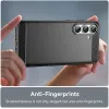 Coque arrière en silicone Phonesta Carbon pour Samsung Galaxy S25 FE - Noir 5