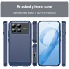 Coque arrière en silicone Phonesta Carbon pour Xiaomi Poco F8 Pro - Bleu 3