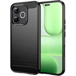Coque arrière en silicone Phonesta Carbon pour HONOR 600 Lite - Noir