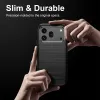 Coque arrière en silicone Phonesta Carbon pour HONOR 600/600 Pro - Noir 6