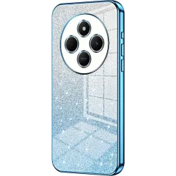 Coque arrière en silicone Phonesta Crystal Sparkle pour Xiaomi Redmi 14C / Xiaomi Poco C75 - Bleu