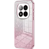 Coque arrière en silicone Phonesta Crystal Sparkle pour Xiaomi Redmi Note 14 Pro Plus - Rose