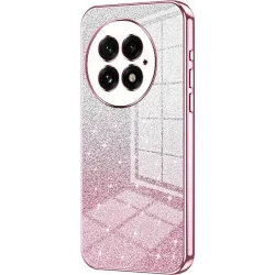 Coque arrière en silicone Phonesta Crystal Sparkle pour OnePlus 13 - Rose