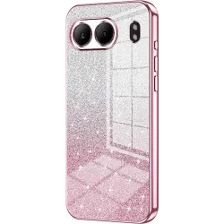 Coque arrière en silicone Phonesta Crystal Sparkle pour OnePlus Nord 4 - Rose