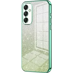 Coque arrière en silicone Phonesta Crystal Sparkle pour Samsung Galaxy A16 - Vert