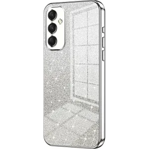 Coque arrière en silicone Phonesta Crystal Sparkle pour Samsung Galaxy A16 - Argent