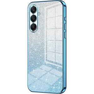 Coque arrière en silicone Phonesta Crystal Sparkle pour Samsung Galaxy A26 - Bleu
