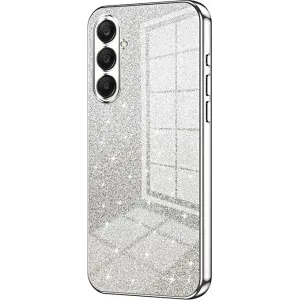 Coque arrière en silicone Phonesta Crystal Sparkle pour Samsung Galaxy A26 - Argent