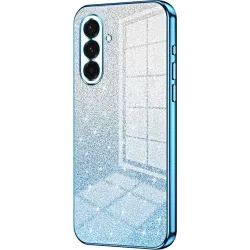 Coque arrière en silicone Phonesta Crystal Sparkle pour Samsung Galaxy A36 - Bleu
