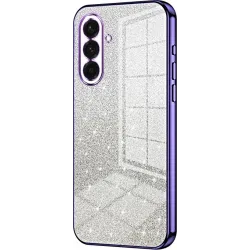Coque arrière en silicone Phonesta Crystal Sparkle pour Samsung Galaxy A36 - Violet