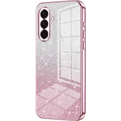 Coque arrière en silicone Phonesta Crystal Sparkle pour Samsung Galaxy A36 - Rose