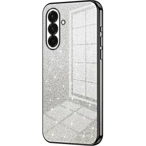 Coque arrière en silicone Phonesta Crystal Sparkle pour Samsung Galaxy A36 - Noir