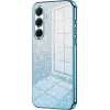 Coque arrière en silicone Phonesta Crystal Sparkle pour Samsung Galaxy A56 - Bleu