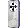 Coque arrière en silicone Phonesta Crystal Sparkle pour Oppo Find X8 Pro - Violet